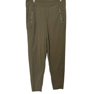 Athleta Sage Green Trekkie North Jogger Nylon Pants Womens 12 Tall
